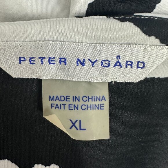 Peter Nygard Zebra Print Sleeveless Dress XL Bold Statement Chic Style - Picture 3 of 4